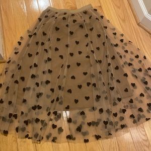 Chic Wish Sweetheart Sheer Ladies long Skirt